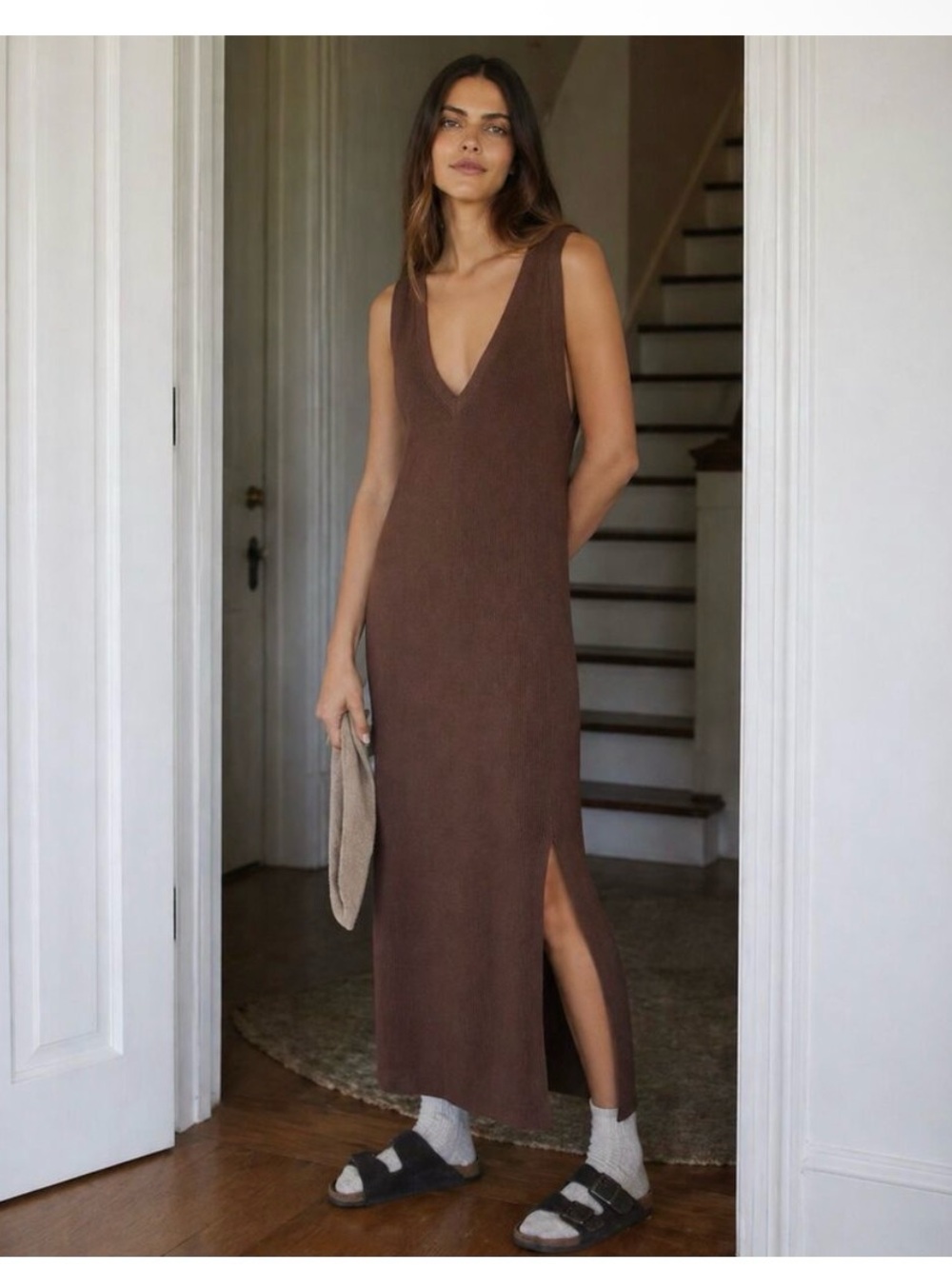 NWT Anthropologie Daily Practice Ribbed Vest Maxi Dress - XS